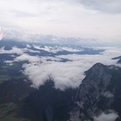 Flugwegposition um 12:34:52: Aufgenommen in der Nähe von Gemeinde Gröbming, 8962, Österreich in 2608 Meter